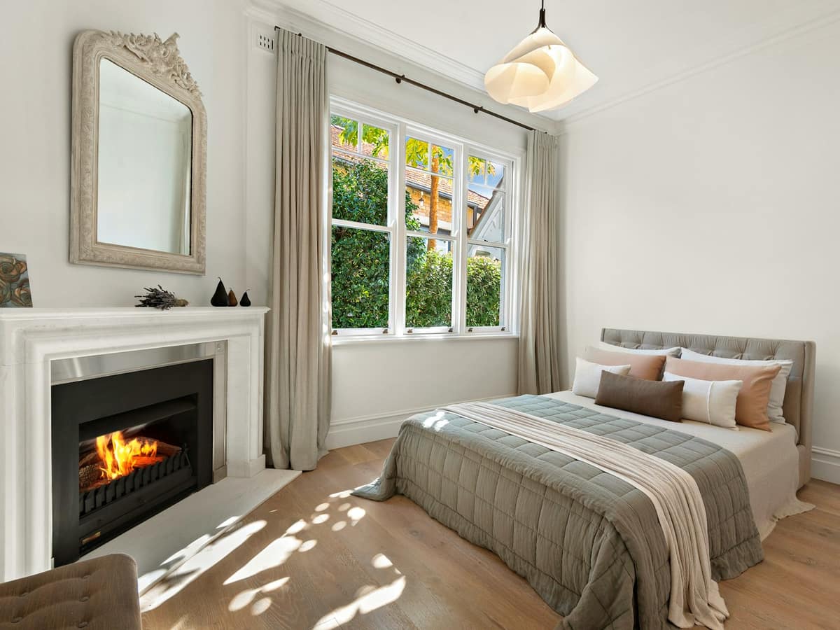 The Garden Room: a king-size bed, a fire and a big window onto the garden